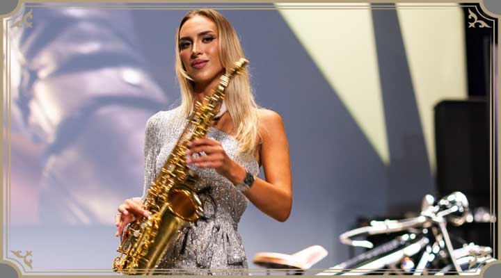 Saxophonspielerin Events